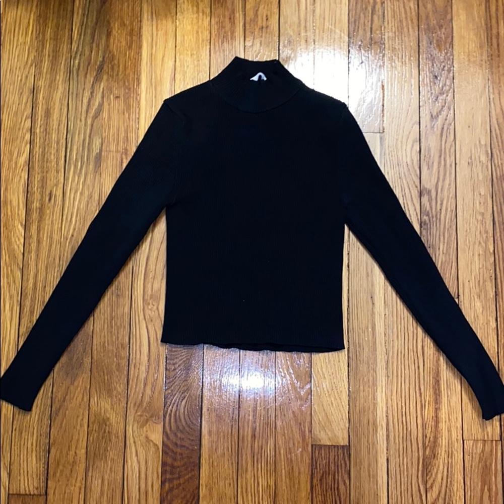 Zara Ribbed Mock Neck *New with Tags